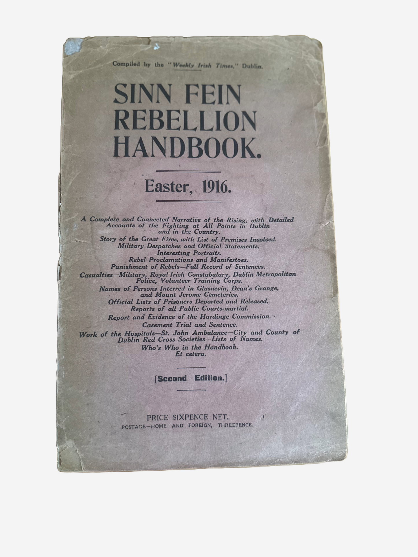 Sinn Fein Rebellion Handbook. Easter 1916