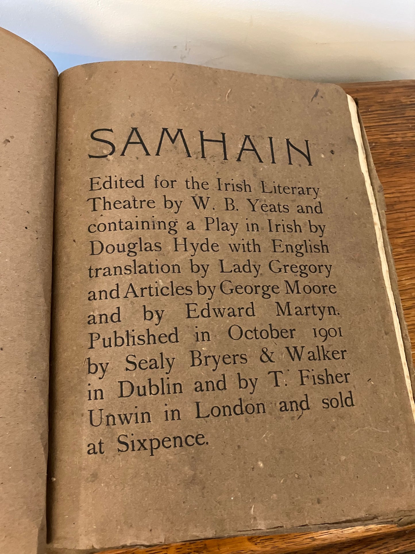 Samhain: An occasional Review W.B Yeats & Lady Gregory | W.B.Yeats