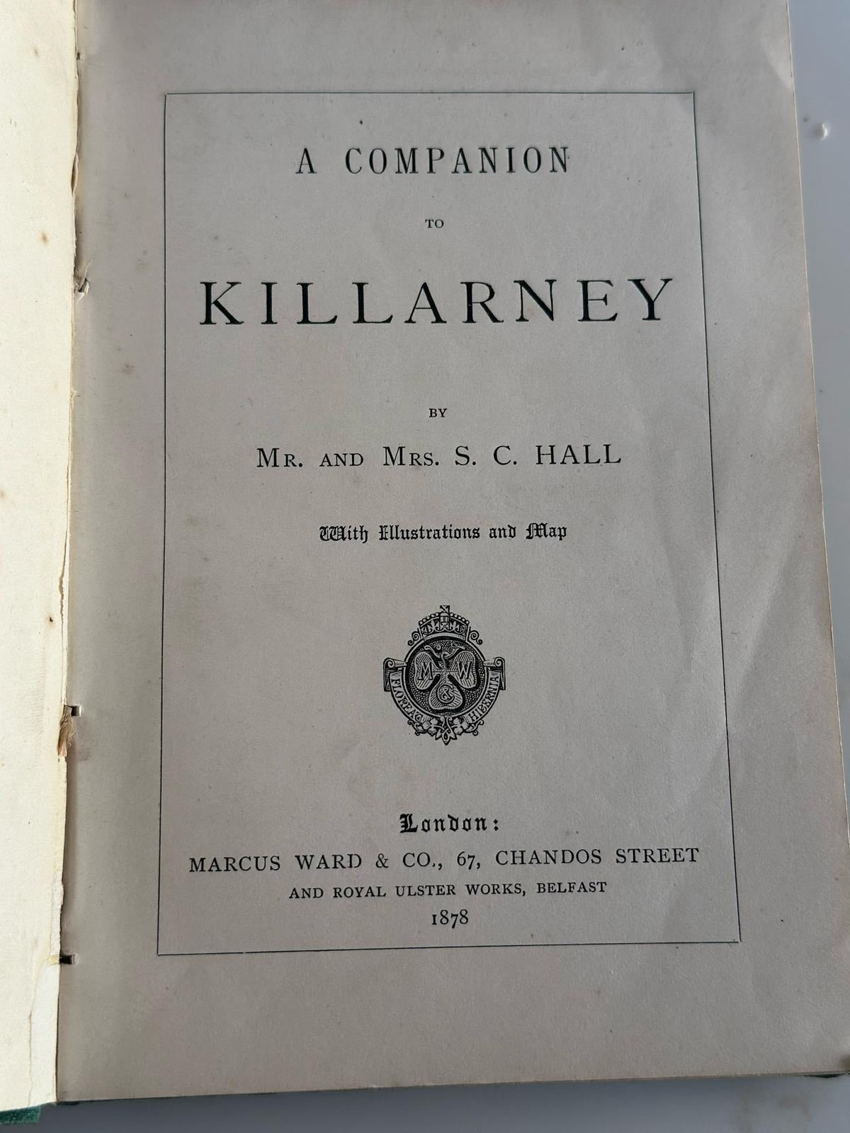 A Companion To Killarney | By Mr & Mrs. S.C.Hall
