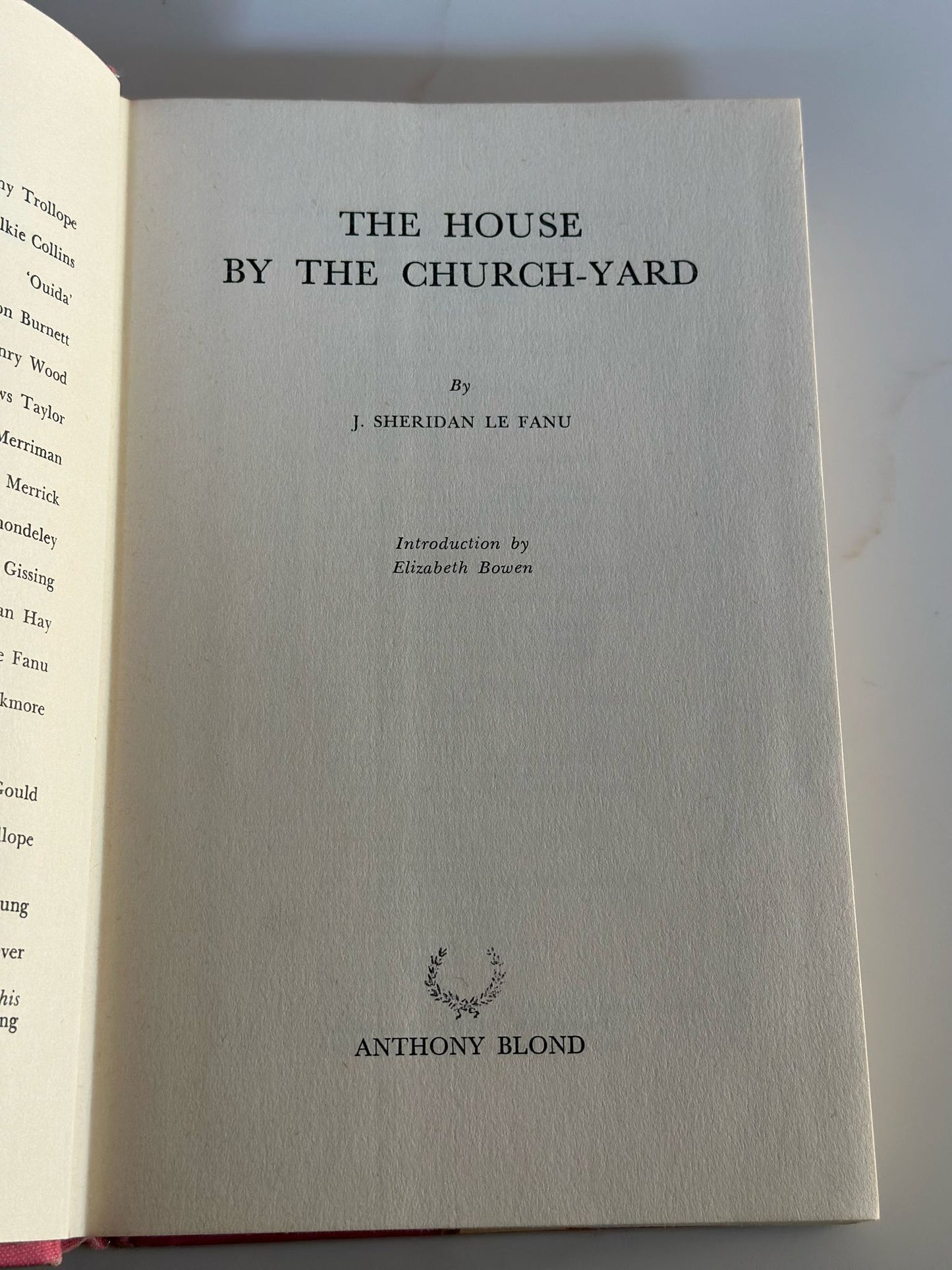 The House by the Churchyard | J.Sheridan Le Fanu with introduction by Elizabeth Bowen