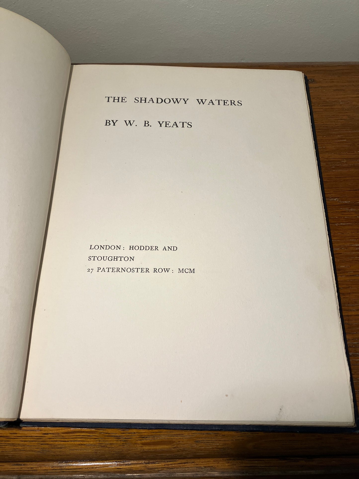 The Shadowy Waters | W.B. Yeats
