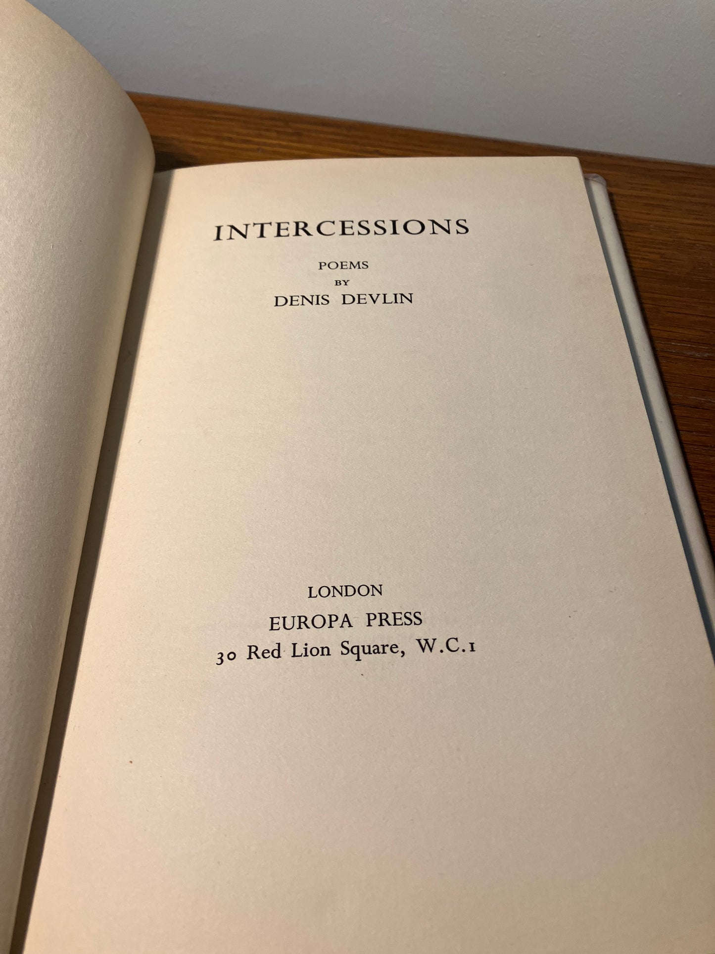 INTERCESSIONS | Denis Devlin