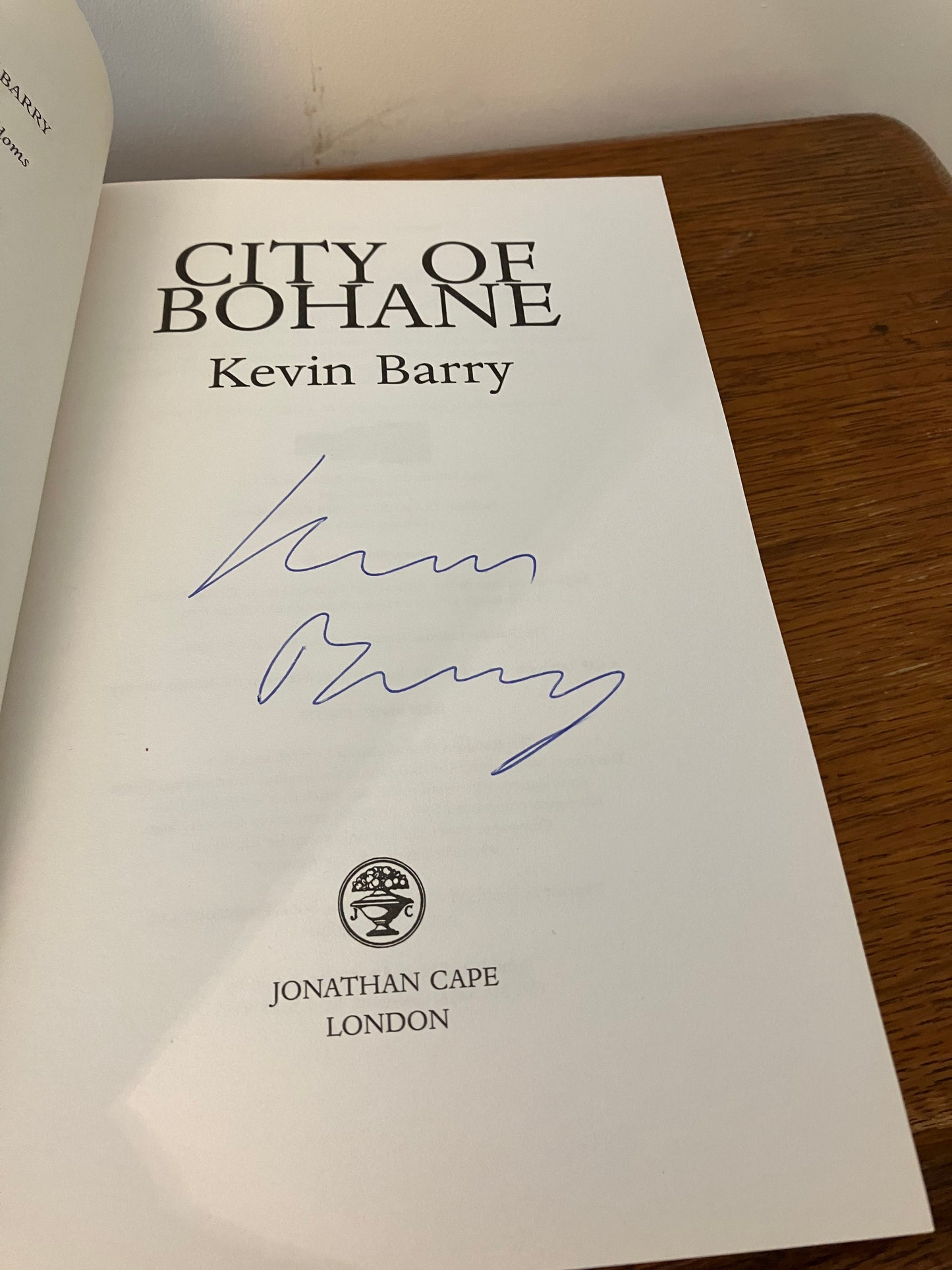 City of Bohane |  Kevin Barry