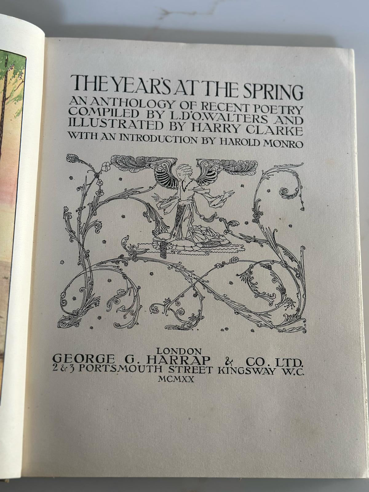 The Years At The Spring - An anthology of recent poetry | L.D.O'Walters with illustrations by Harry Clarke