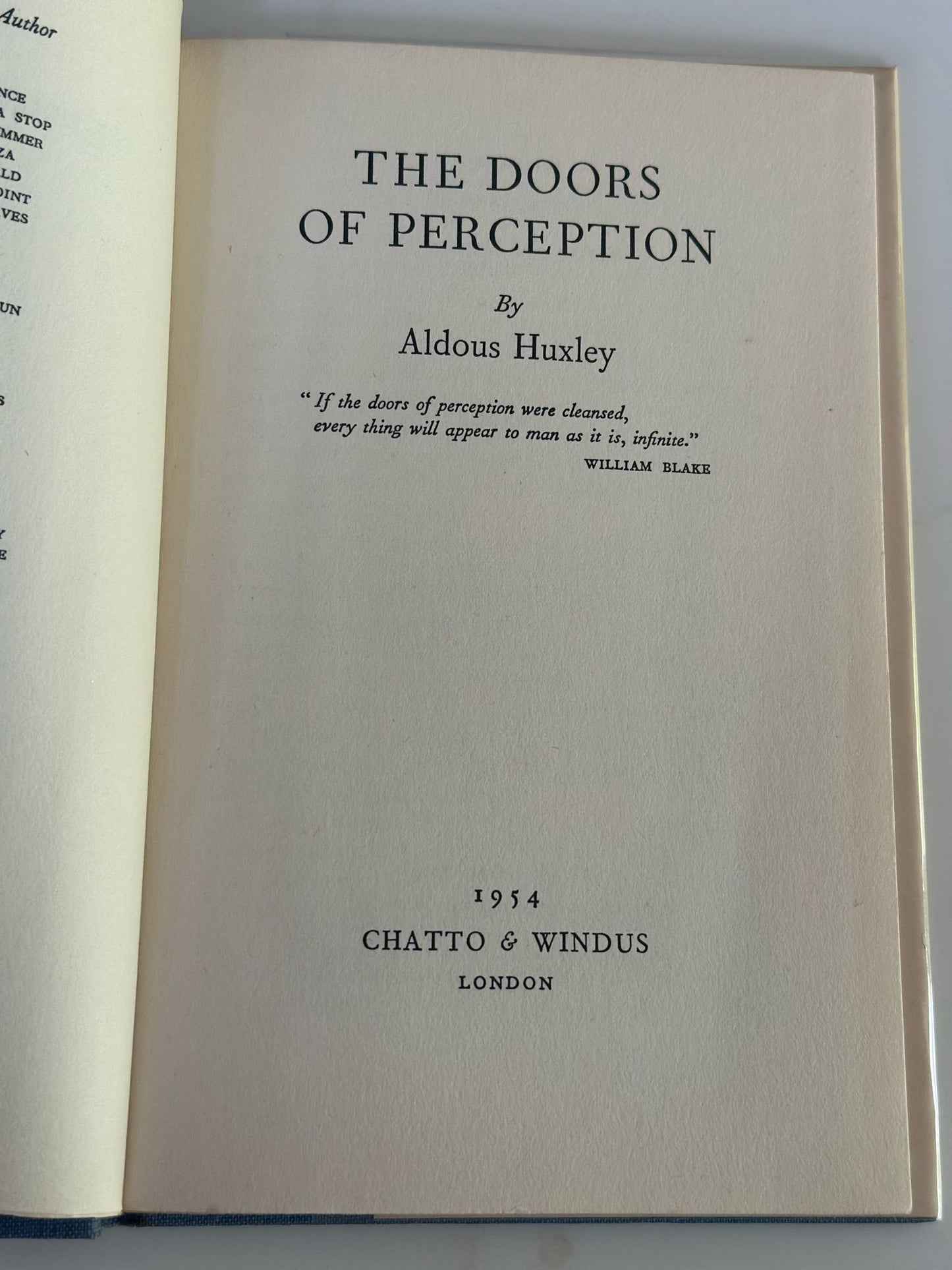 The Doors of Perception | Aldous Huxley