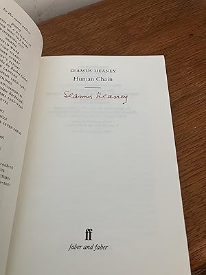 Human Chain | Seamus Heaney